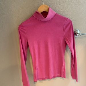 Pink turtle neck